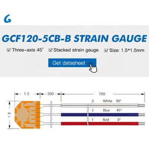 Измерительные ортогональные GCF120-05CB-B GALOCE, низкая цена, 90 градусов, Тензодатчики - Product Image 2