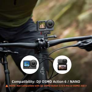 Amazear 360 °   Soporte Magnético de Liberación Rápida con Rotación para DJI Osmo Action 6/Nano, Adaptador de Aleación de Aluminio con Rosca de 1/4\" - Product Image 4