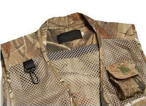Maglia mimetica personalizzata senza maniche multi tasca pesca caccia fotografia direttore reporter tuta stampa gilet - Product Image 2