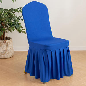 Düğün sandalyesi terlik koy ucuz pilili etek sarkaç sandalye kılıfı otel konferans ziyafet salonu oturma odası parti için - Product Image 6