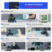 Carga de 4KG AI Vision MicroROS Balancing Car Construido en 6 Axis IMU Sensor Soporte C Language y Python ROS2