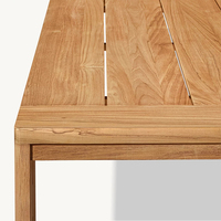 Ensemble de canapés d'extérieur en teck moderne pour jardin, salle à manger, hôtel, salon et chambre à coucher