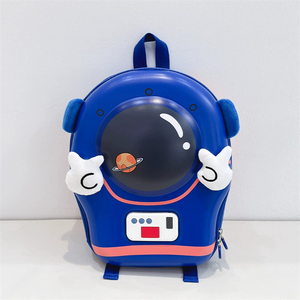 Sac à dos scolaire pour enfants, motif astronaute mignon, avec fonction lumineuse, grande capacité, en tissu Oxford imperméable et maille respirante en EVA - Product Image 4