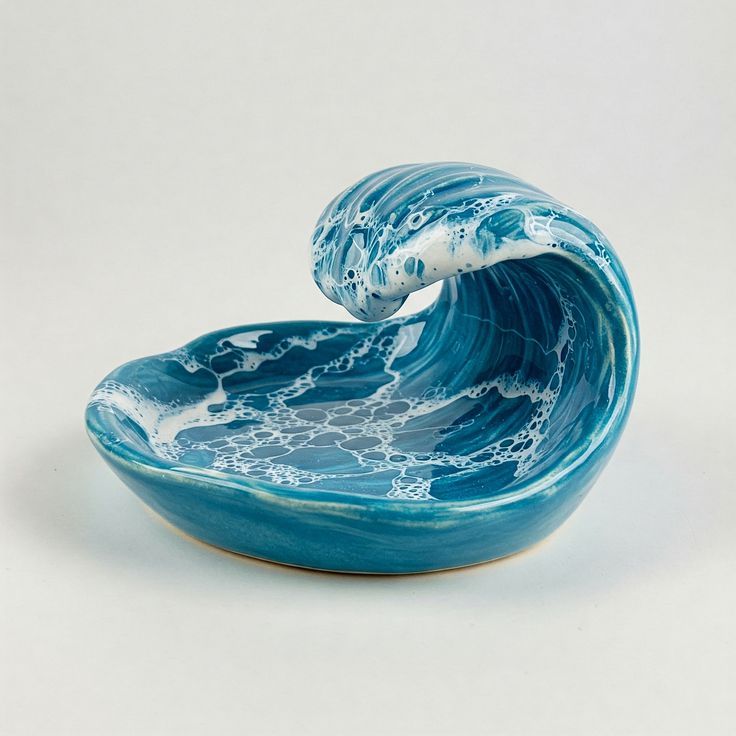 Wave shaped Design Luxury Unique Ceramic
