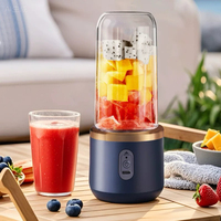 Mini mixeur-blender portable électrique rechargeable par USB en acier inoxydable 400 ml, multifonctionnel, pour smoothies, mélangeur de fruits, extérieur