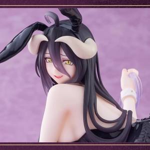 Figura de Anime de PVC de 11 cm, Figura de Albedo Arrodillada en Blanco y Negro, Estilo Manga, Overlord, Chicas Sexys, Regalo, Juguetes - Product Image 3