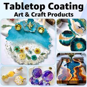 Эпоксидная смола для глубокого заливания, набор 2 галлона, для художественного литья, пропорция 1:1, кристально прозрачная, для столешниц River Table, барных стоек, дерева, УФ-стойкая - Product Image 4