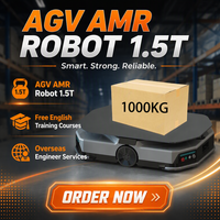 Robot mobile AGV KCONBOT 1000 kg avec Lidar multi-lignes et évitement d'obstacles par laser, autonomie de 8 heures pour l'automatisation des entrepôts