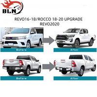 Kit de pare-chocs avant BLN pour Toyota Hilux Revo Rocco 2016-2019, mise à niveau vers le modèle Revo 2020, comprend un phare complet
