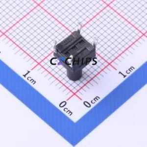 TS-KG10G-BB100F Tactile Switch Through hole Component (THT) Switch Single Pole Single Throw Round Button 2.5N Through Hole - Product Image 2