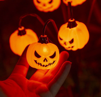Lampu Taman Labu Surya Halloween, Lampu Jalur Surya Tahan Air untuk Dekorasi Halaman Rumput dan Pesta Liburan