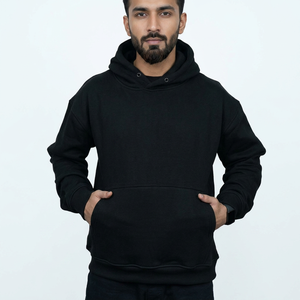 Vêtements d'hiver unisexes surdimensionnés de haute qualité pour hommes et femmes, avec logo personnalisé, technique de broderie, sweat à capuche - Product Image 1