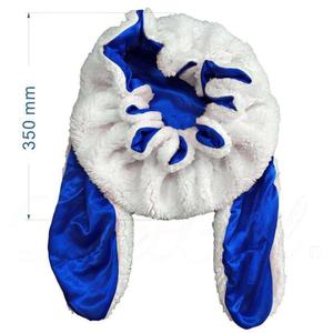 <span class=keywords><strong>Bonnet</strong></span> de nuit luxueux en peluche avec oreilles d'animaux pour femmes, doublure en satin soyeux pour les cheveux. Motifs chat, ours, panda, vache, lapin, loup, léopard. - Product Image 4