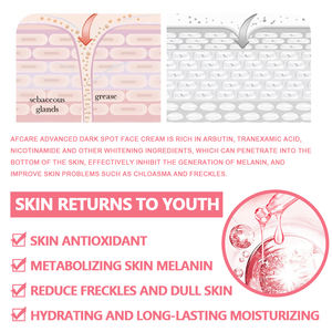 Francia Mejor Crema Blanqueadora Facial Correctores de Pigmentación sin Sulfato e Hidratante y Niacinamida y Arbutina Crema Facial - Product Image 5