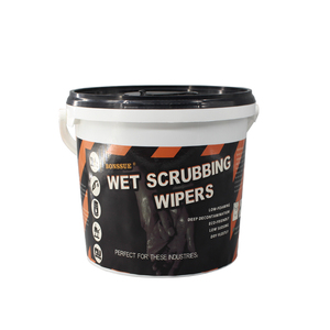 Lingettes industrielles humides en seau, lingettes de nettoyage pour l'huile, lingettes de récurage humides pour le nettoyage de l'huile et de la peinture - Product Image 4
