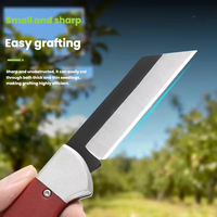 Cuchillo de injerto multifuncional hecho a mano, duradero, para injertar árboles, cuchillo para brotes, herramienta especializada.