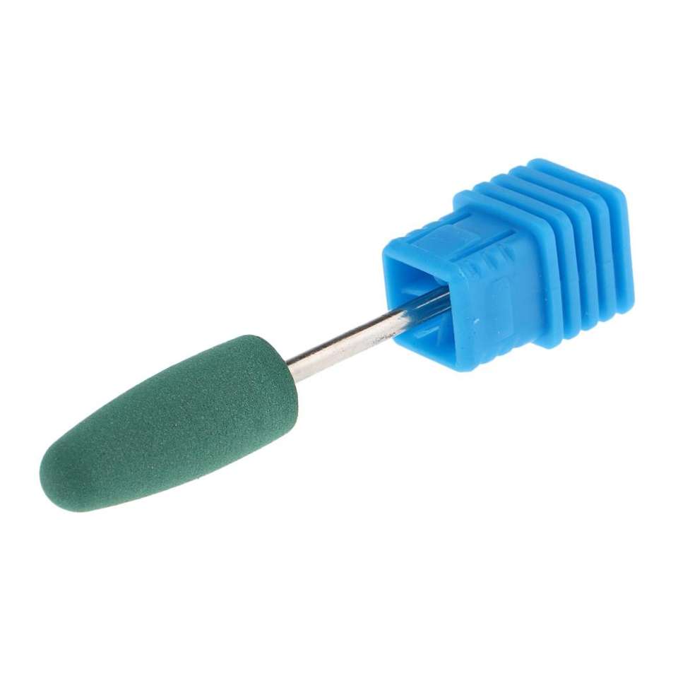 5 in 1 Electric Manicure Polisher with Mini Silicone Nail Drill Bit Diamond Steel Grinding Buffing Head Cone Shape for Salon Use