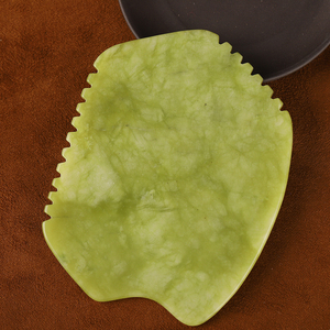 Xiaomi-tablero de Jade <span class=keywords><strong>Guasha</strong></span> verde Natural, masajeador manual, instrumento de belleza, piedra serpentina, Gua Sha - Product Image 2