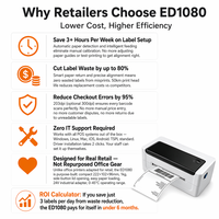 Imprimante d'étiquettes thermiques ED1080 OEM & ODM 203 DPI sans fil portable pour la logistique express en gros