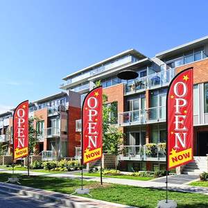 Kit de <span class=keywords><strong>Drapeau</strong></span> Plume Personnalisé de 3,6 m de Haut pour Publicité Extérieure avec Mât en Aluminium pour Promotion Commerciale – Vente en Gros - Product Image 1