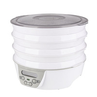 Déshydrateur alimentaire électrique 750W avec 6 plateaux réglables, en plastique, pliable, affichage numérique de la température, contrôle numérique et minuterie 48H