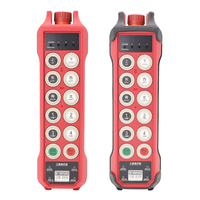 Télécommande radio industrielle étanche IP67 verrouillable à 10 boutons, simple vitesse, anti-brouillage, pour palan de pont roulant