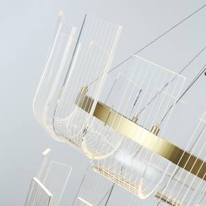 Lámpara de Techo LED Redonda de 2 Niveles con Diseño Creativo en Cobre, Cristal de Murano y Metal, Estilo Europeo Personalizado - Product Image 3