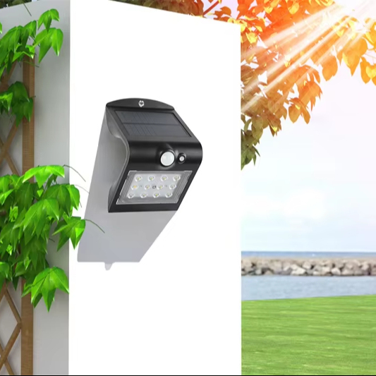 Ip65  Solar Lights Outdoor Wall  Garden Step Light with PIR Sensor with 3 Years Warranty  EU Global Patented Simple Design