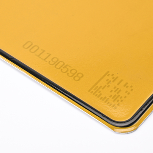 Placa de Matrícula Personalizada de Aluminio de 520*110mm, Color Blanco y Amarillo Reflectante, Estilo Europeo - Product Image 4