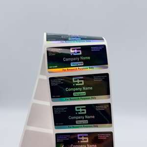 Autocollants holographiques <span class=keywords><strong>Pharma</strong></span> Labs - Étiquettes pour flacons de 8 ml et 10 ml et boîtes d'emballage - Product Image 6