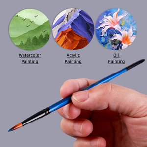 Kit de Pinceles de Arte Xin Bowen, Pincel Plano <span class=keywords><strong>para</strong></span> Pintura Facial, Pincel de Madera <span class=keywords><strong>para</strong></span> Acuarela, Pincel de Nailon Seguro <span class=keywords><strong>para</strong></span> Estudiantes y Artistas - Product Image 5