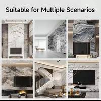 Panneau stratifié en PVC brillant effet marbre moderne 1220x2440mm*3mm ignifuge et imperméable pour décoration intérieure résidentielle et hospitalière