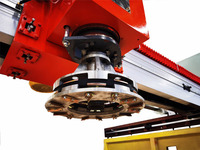 Hualong Pierre Machines HLDM-1800 Pont De Type Unique Tête De Granit Marbre De Polissage Machine broyeur Humide Polisseuse Dalle pour Vente