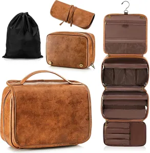 حقيبة أدوات الحمام حقيبة أدوات التجميل حقيبة تنظيم أعمال السفر كبيرة متعددة الوظائف