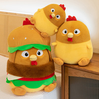 Mignon Transformation Hamburger Poulet Ours En Peluche Jouet Creative Wear-and-Off Poupée De Poulet pour Filles Dormir Oreiller Canapé