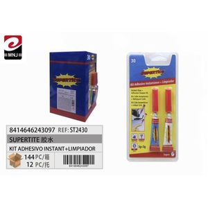 Kit de Adhesivo Instantáneo 3g+3g con Limpiador para Reparación y Unión - Product Image 1