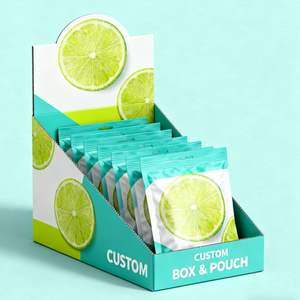 Custom <b>PET</b> Snack Three Side Seal Zipper Top Packaging Bags with Display Carton Box for <b>Pet</b> <b>Food</b> <b>Food</b> Grade Retail OEM Factory - Product Image 4