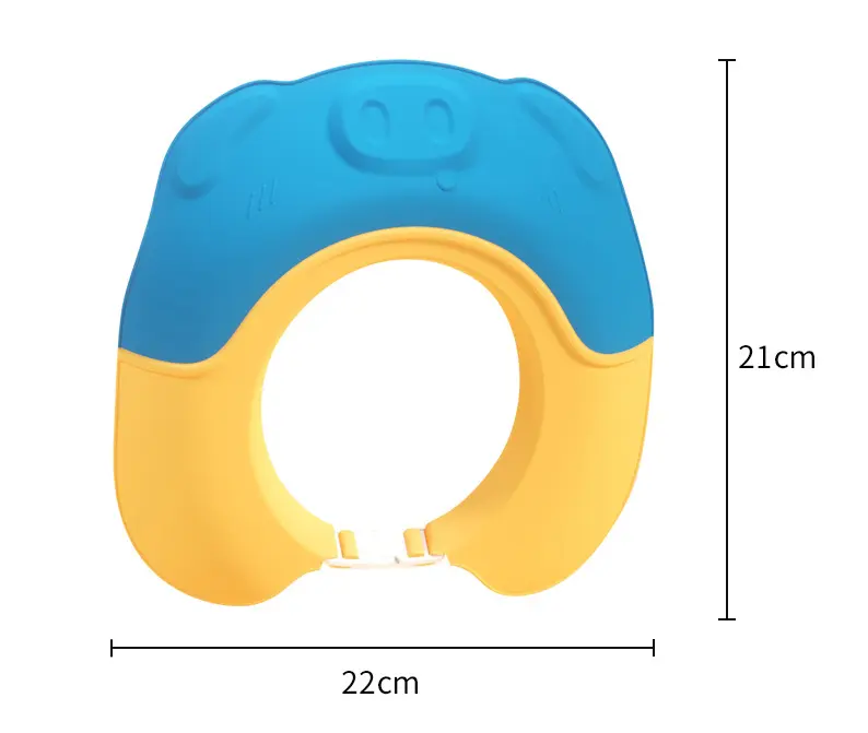 아기 유아 및 어린이 샤워 목욕 모자 방패, 0-9 세 어린이를 위한 눈 보호 기능을 제공하는 안전 바이저 모자