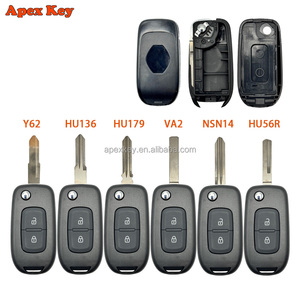 Coque de clé télécommande de voiture à 2 boutons, remplacement pour Renault Kadjar Megane Logan Duster Sandero Oroch Clio5 Twingo - Product Image 1