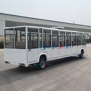 New Products White Four-Wheel Electric Sightseeing Vehicle 23 Seats Sales Office Tour Scenic Area Reception Electric Bus & <b>Car</b> - Product Image 5