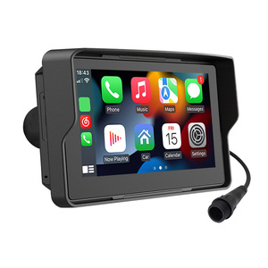 Xách tay 5 "HD màn hình cảm ứng <span class=keywords><strong>GPS</strong></span> navigation MP5 không dây Carplay/Android IP68 bảng điều khiển không thấm nước trên toàn thế giới bản đồ cho xe máy - Product Image 6