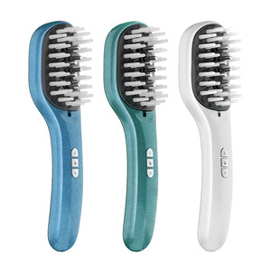 Peine Eléctrico Portátil Recargable <span class=keywords><strong>para</strong></span> el Crecimiento <span class=keywords><strong>del</strong></span> Cabello, Cepillo Masajeador <span class=keywords><strong>para</strong></span> el Cuero Cabelludo, Aplicador de Aceite Esencial Anticaída, Acero ABS + PE - Product Image 1