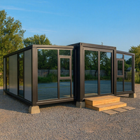 Maison de conteneur extensible de 20 pieds, maison pliable préfabriquée de deux chambres, immeuble de bureaux standard australien