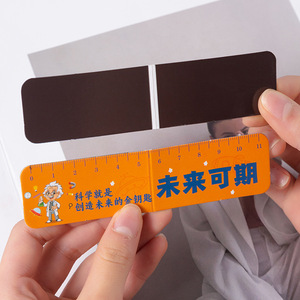 Exhibition New Cartoon Magnetic <b>Bookmark</b> Ruler 15Cm Inspirational Text Book Clip Gift Stationery - Product Image 3