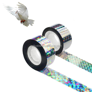 Ruban réfléchissant Scare Birds, ruban holographique ruban scintillant double face pour pigeons taches de rousseur corbeaux étourneaux hirondelles - Product Image 1