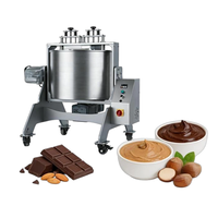 Mélangeur professionnel de pâte de chocolat 10L 25L 60L 100L, machine à broyer le beurre de cacao, moulin à pierre pour grains de café et cacao