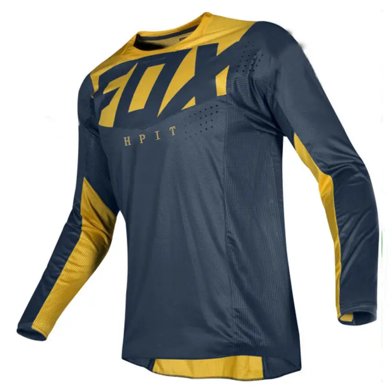 2023 Grosir Kaus Sepeda Pria Kaus Sepeda Downhill untuk Pria Pakaian Olahraga Motocross Bernapas Anti UV T-shirt Pakaian Olahraga Bersepeda