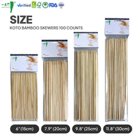 Brochettes alimentaires biodégradables en bambou à prix compétitif, brochettes jetables pour barbecue, bâtonnets de barbecue en bambou, emballage personnalisé
