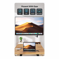 50M Çift Bantlı Kablosuz HD Ekran Yansıtma Kiti 1080P 60Hz Tak ve Çalıştır Verici Alıcı Dizüstü Bilgisayar TV Projektör için