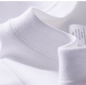 High Quality Custom Embroidery Logo Unisex <b>White</b> <b>T</b>-<b>shirts</b> 160gsm 100% Cotton Promotion Men's <b>T</b> <b>Shirt</b> - Product Image 3